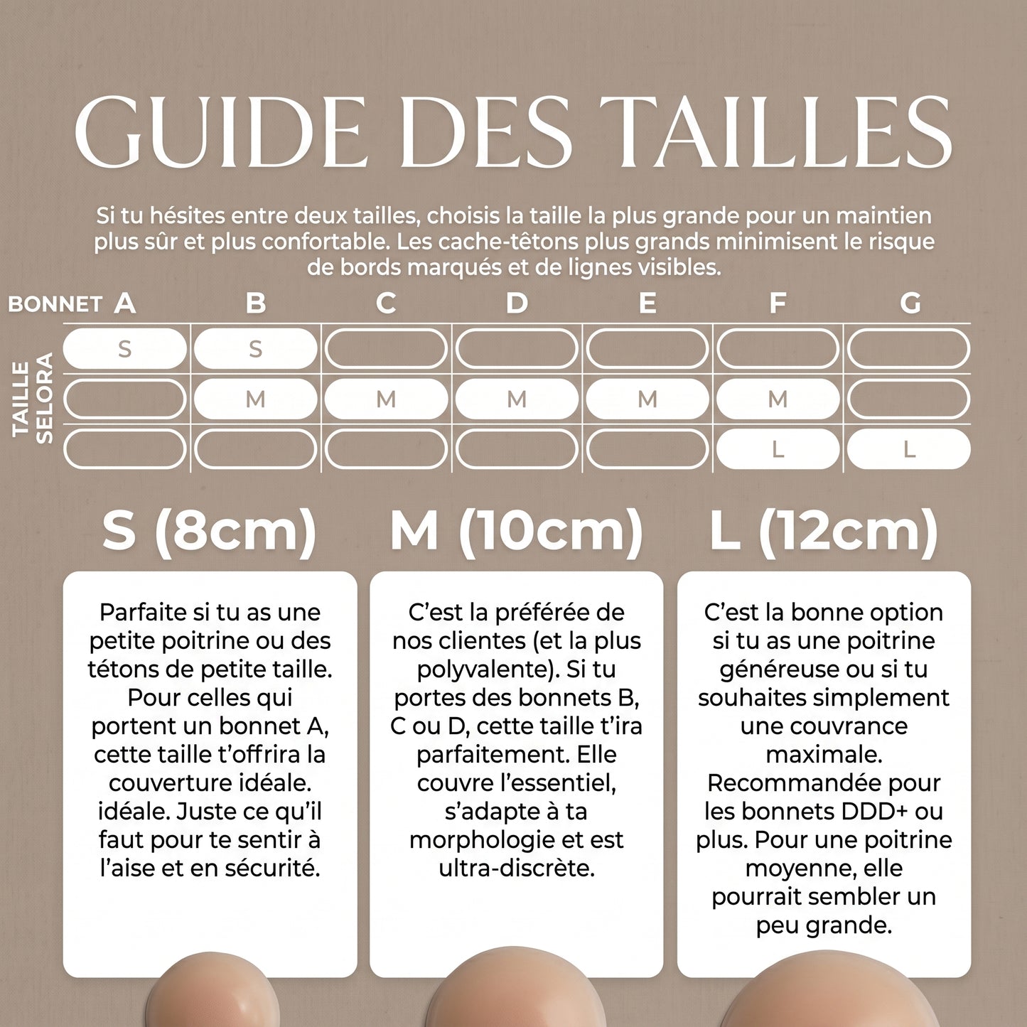 Cache téton sans adhésif Selora